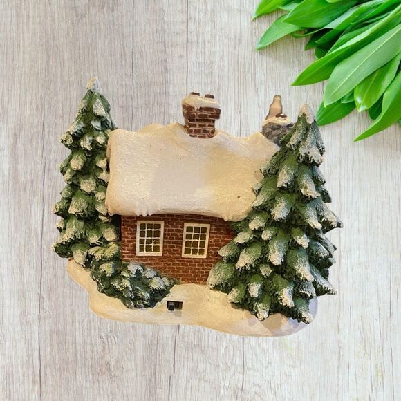 Thomas Kinkade A Village Christmas Painter of Light Teleflora 2002 VTG Lighted - Picture 3 of 8